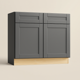 Home Decorators Collection Washington 33" Onyx Kitchen Base Cabinet with Soft-Close