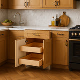 Home Decorators Collection Washington Oak Base Kitchen Cabinet with Soft Close Doors