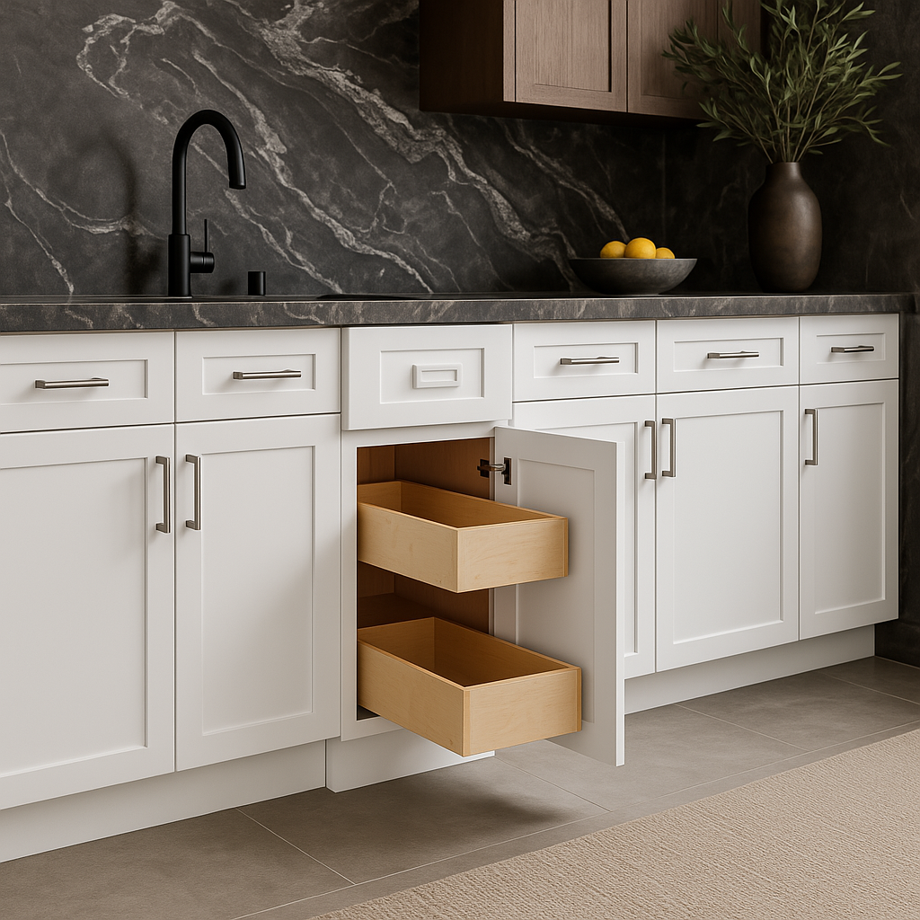 Home Decorators Collection Grayson Base Kitchen Cabinet in Pacific White