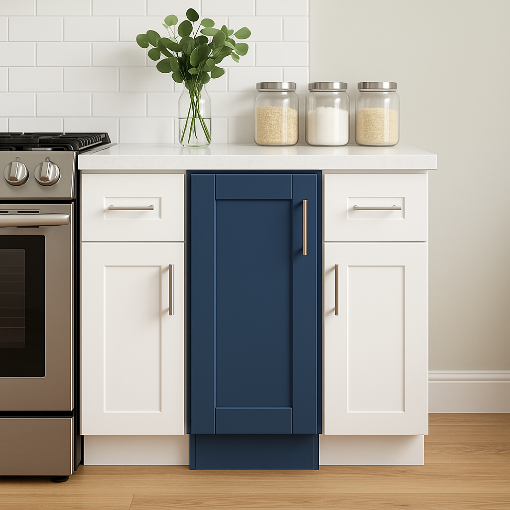 Home Decorators Collection Washington Vessel Blue Shaker Base Cabinet