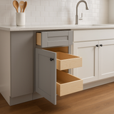 Home Decorators Collection Veiled Gray Shaker Base Kitchen Cabinet
