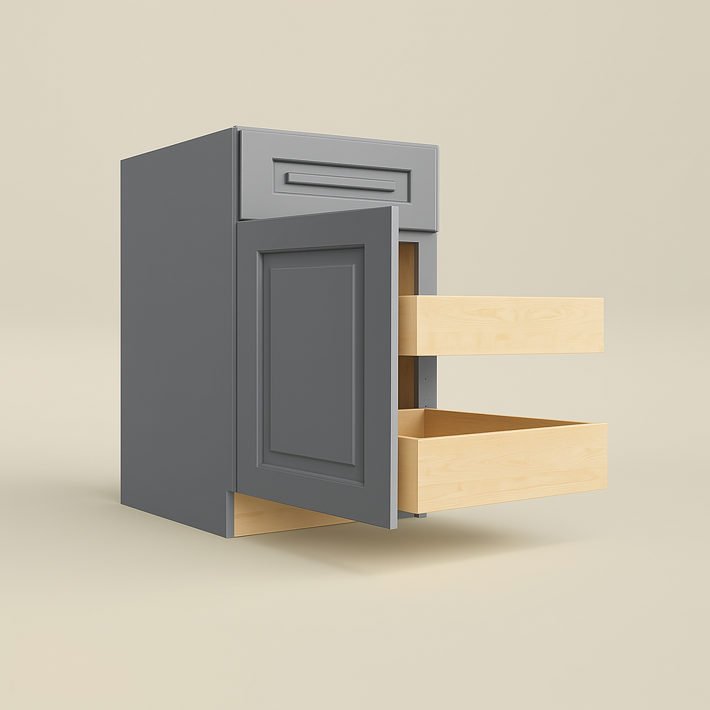 Home Decorators Collection Grayson Pearl Gray Base Kitchen Cabinet
