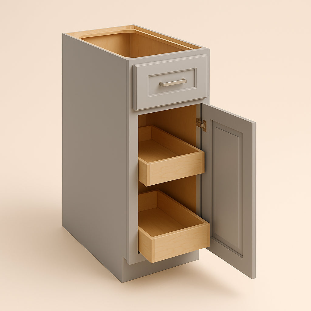 Home Decorators Collection Grayson Pearl Gray Kitchen Base Cabinet