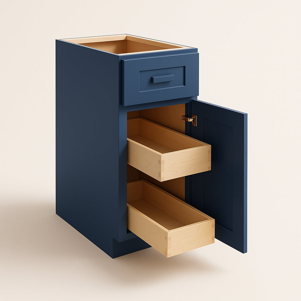 Home Decorators Collection Grayson Mythic Blue Kitchen Cabinet