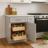 Home Decorators Collection Grayson Pearl Gray Plywood Base Kitchen Cabinet