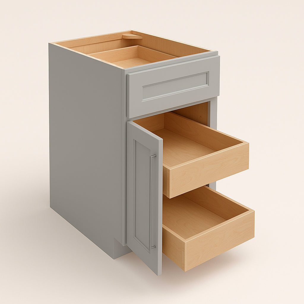 Home Decorators Collection Grayson Pearl Gray Kitchen Base Cabinet