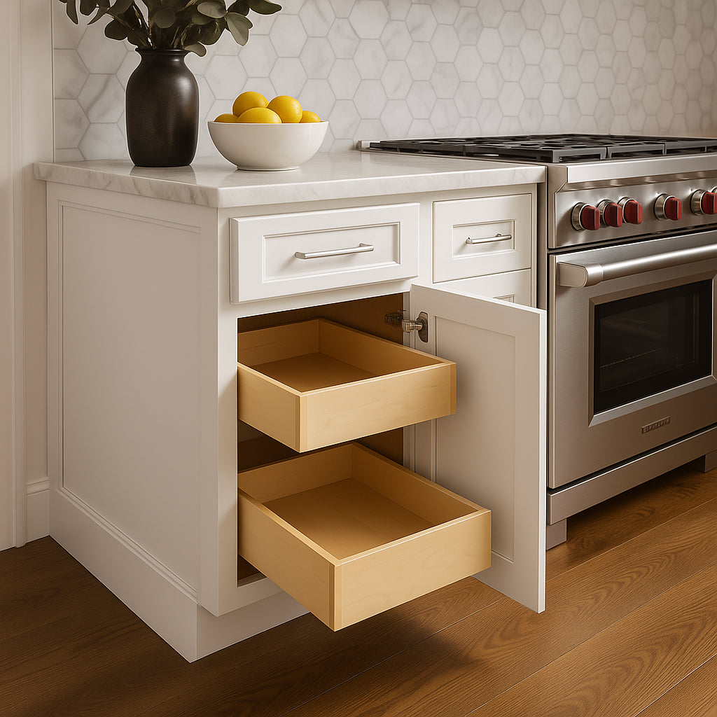 Home Decorators Collection Grayson Pacific White Base Kitchen Cabinet