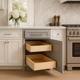 Home Decorators Collection Grayson 18 in. W x 24 in. D x 34.5 in. H Assembled Plywood Base Kitchen Cabinet in Pearl Gray