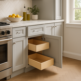 Home Decorators Collection Grayson Pearl Gray Base Kitchen Cabinet