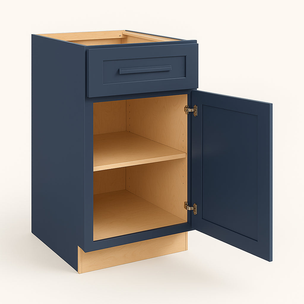 Home Decorators Collection Grayson Mythic Blue Plywood Base Kitchen Cabinet