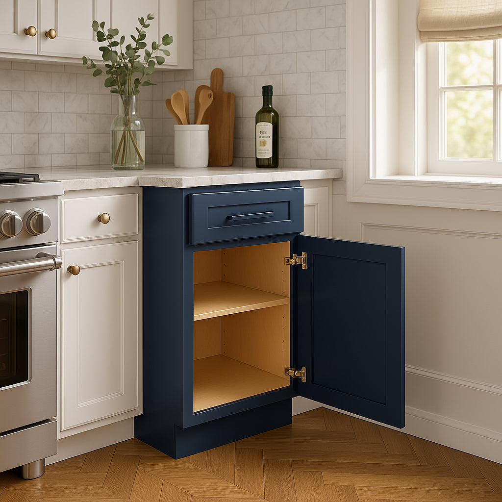 Home Decorators Collection Grayson Mythic Blue Plywood Base Kitchen Cabinet