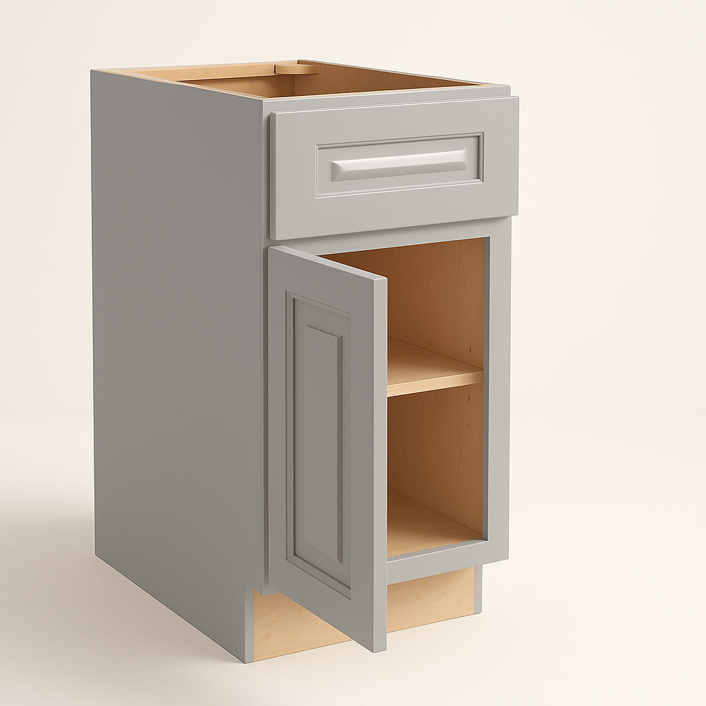 Home Decorators Collection Grayson Pearl Gray Utility Base Kitchen Cabinet