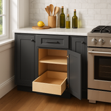 Home Decorators Collection Grayson 15 in. W x 24 in. D x 34.5 in. H Assembled Plywood Base Kitchen Cabinet in Deep Onyx