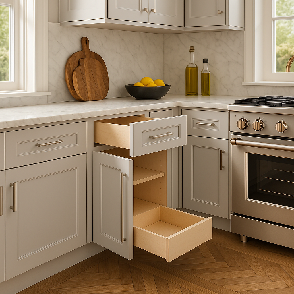 Home Decorators Collection Grayson Pearl Gray Base Kitchen Cabinet
