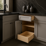 Home Decorators Collection Grayson Pearl Gray Base Kitchen Cabinet
