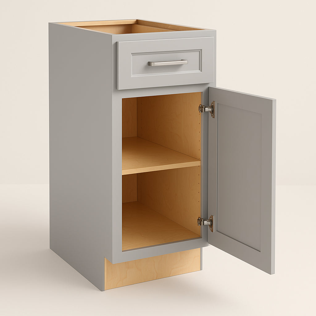 Home Decorators Collection Grayson Pearl Gray Base Kitchen Cabinet