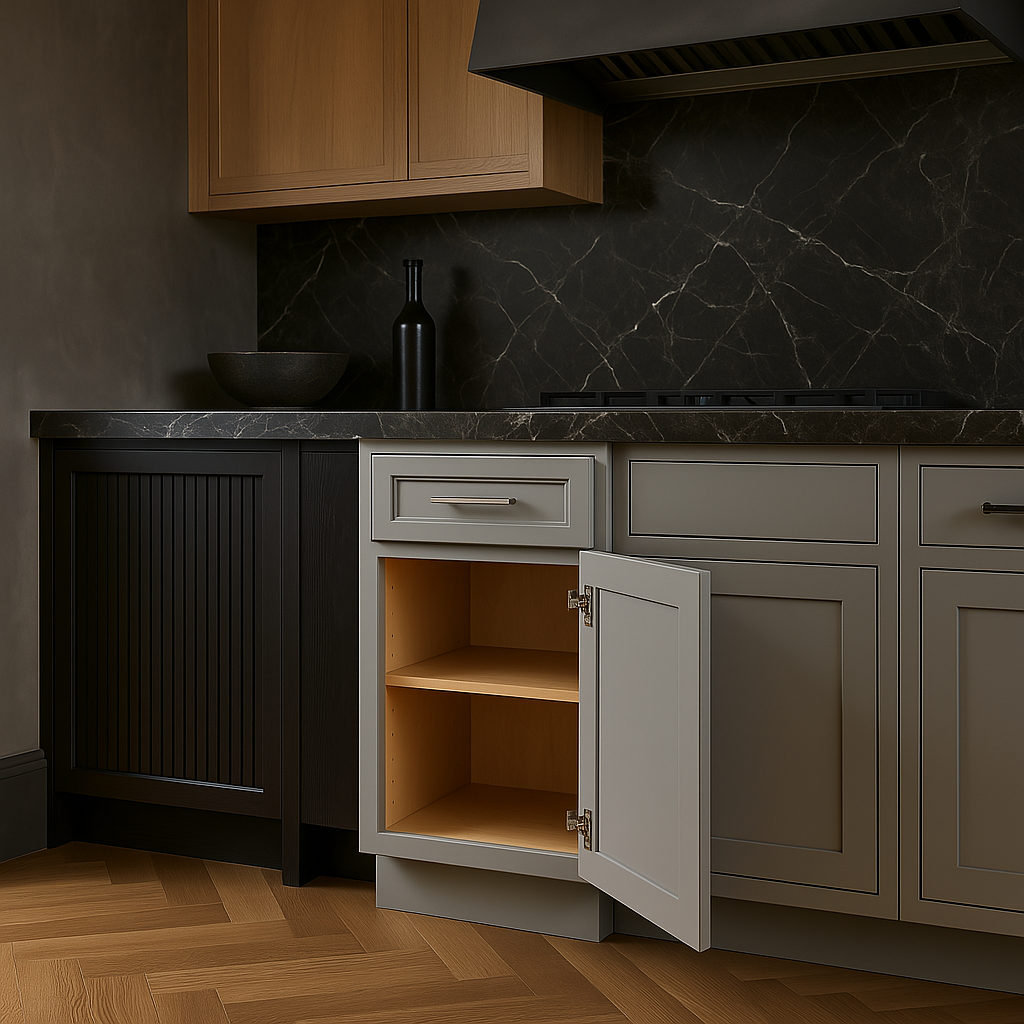 Home Decorators Collection Grayson Pearl Gray Base Kitchen Cabinet