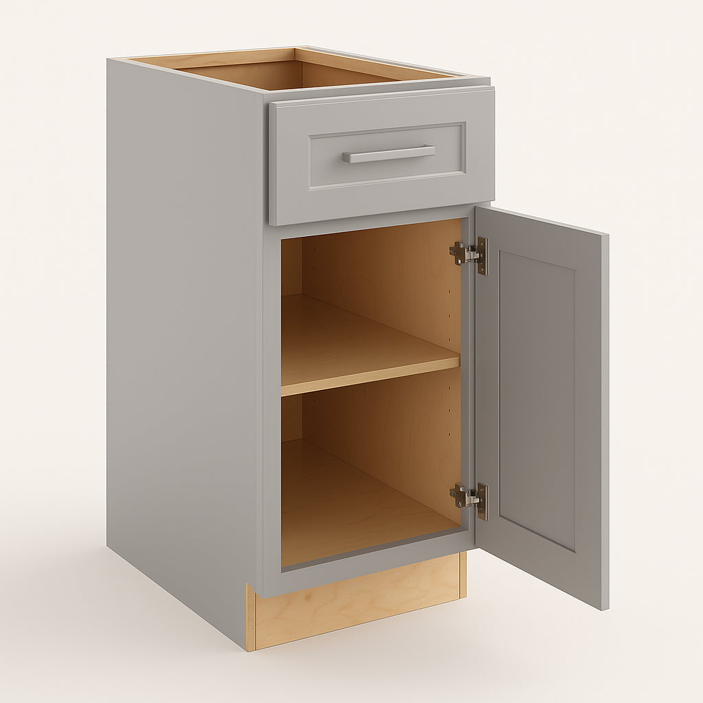 Home Decorators Collection Grayson Pearl Gray Base Kitchen Cabinet