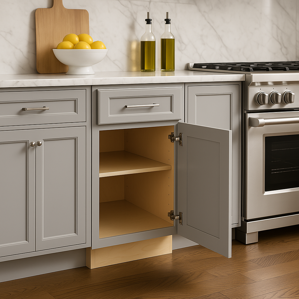 Home Decorators Collection Grayson Pearl Gray Base Kitchen Cabinet