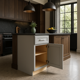 Home Decorators Collection Grayson Pearl Gray Base Kitchen Cabinet
