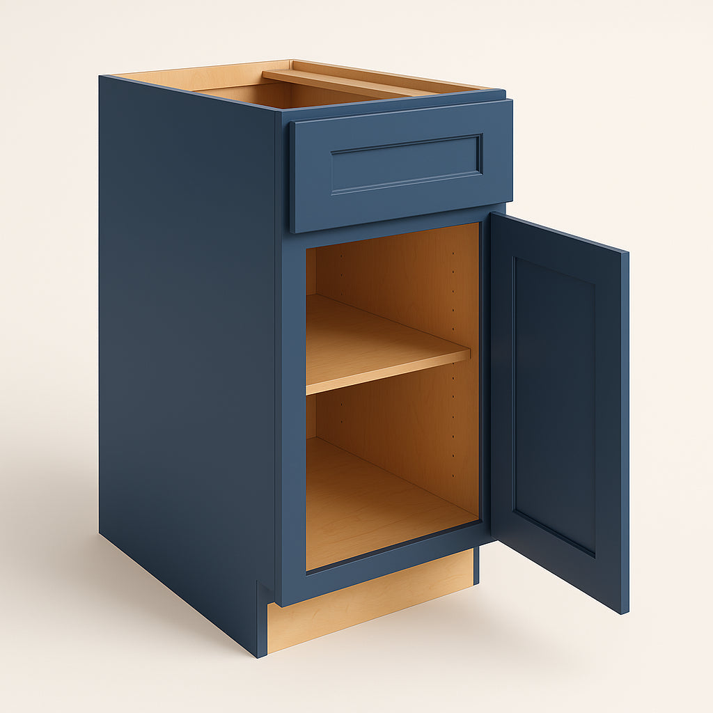 Home Decorators Collection Grayson Mythic Blue Kitchen Cabinet