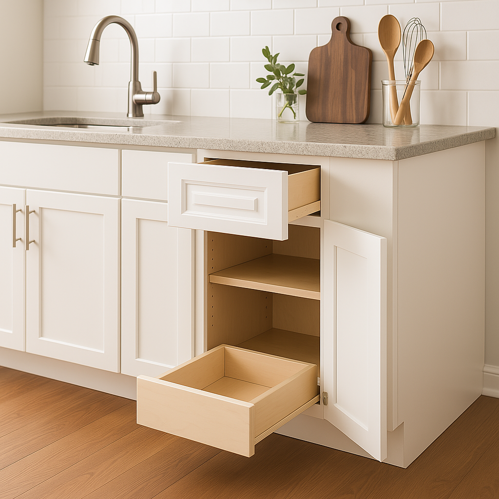 Home Decorators Collection Grayson Base Kitchen Cabinet in Pacific White