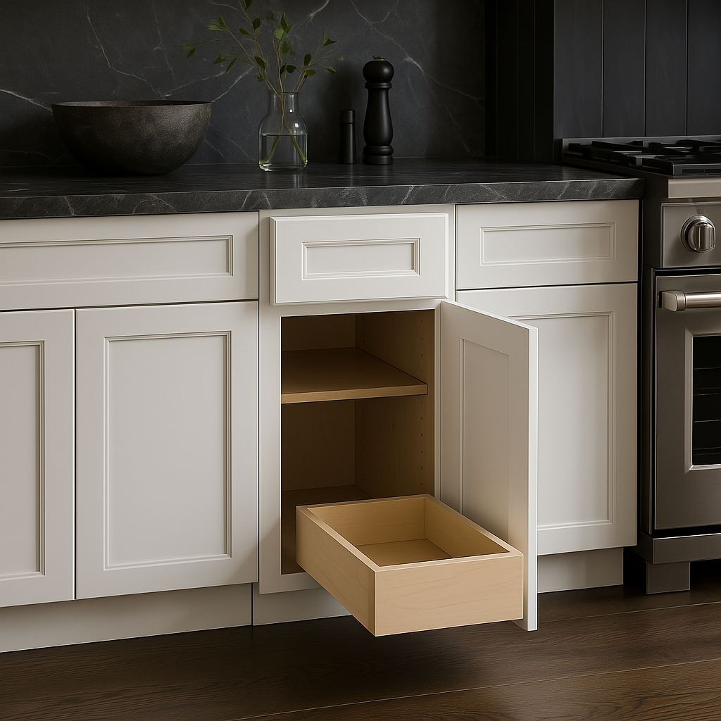 Home Decorators Collection Grayson Base Kitchen Cabinet in Pacific White