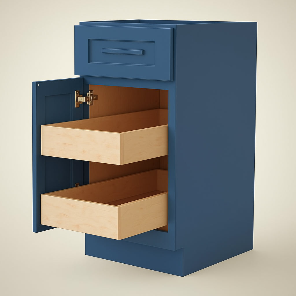 Home Decorators Collection Grayson Mythic Blue Base Kitchen Cabinet