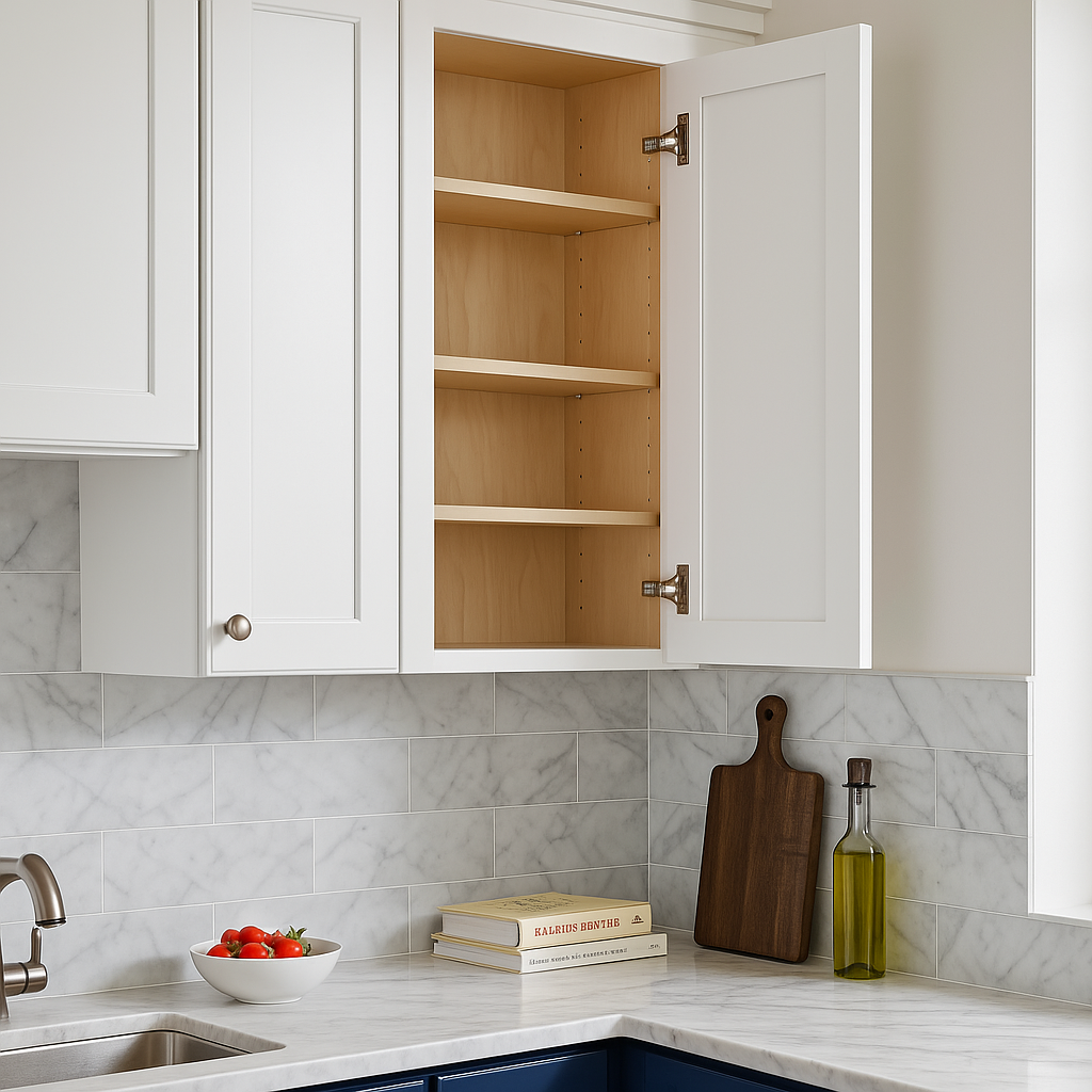 Home Decorators Collection Grayson 15 in. W x 12 in. D x 36 in. H Wall Kitchen Cabinet in Pacific White