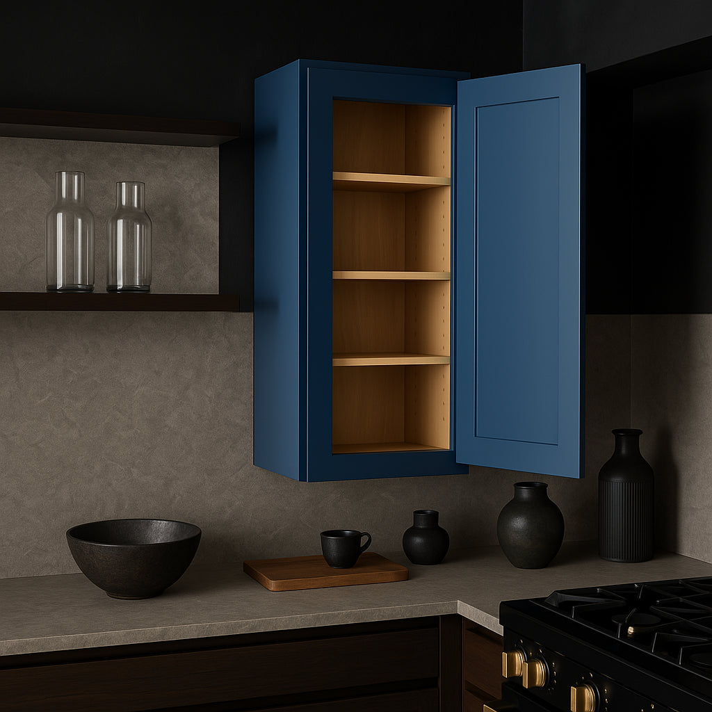 Home Decorators Collection Grayson Mythic Blue Soft-Close Wall Kitchen Cabinet