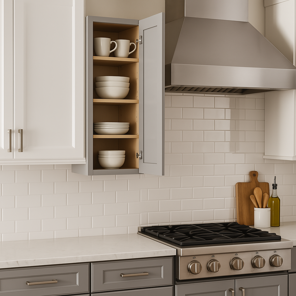 Home Decorators Collection Grayson Pearl Gray Wall Kitchen Cabinet with Soft-Close