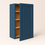 Home Decorators Collection Grayson Mythic Blue Wall Kitchen Cabinet with Soft Close