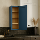 Home Decorators Collection Grayson Mythic Blue Wall Kitchen Cabinet with Soft Close
