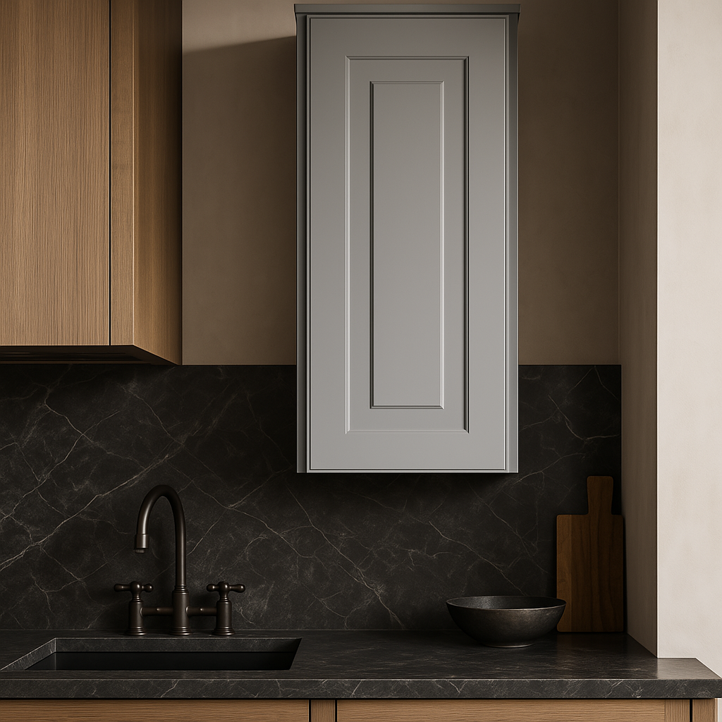 Home Decorators Collection Grayson Pearl Gray Wall Kitchen Cabinet with Soft Close