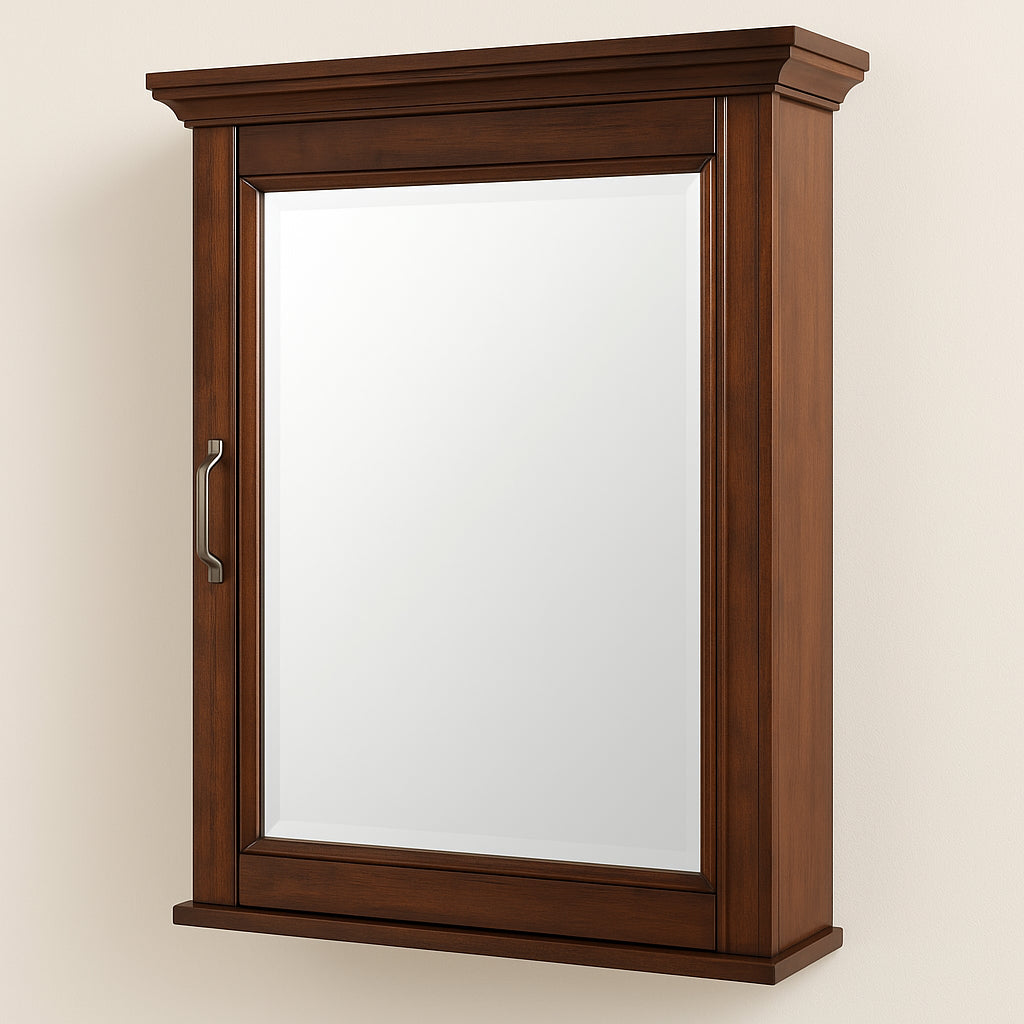 Home Decorators Collection Ashburn 23 in. W x 28 in. H Rectangular Medicine Cabinet with Mirror