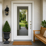 Masonite Premium 9 Lite Primed Steel Prehung Front Door, Right-Hand Inswing, No Brickmold, 36 in. x 80 in.