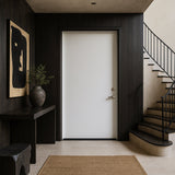 Masonite 36 in. x 80 in. Premium Flush Left Hand Inswing Primed Steel Prehung Exterior Door No Brickmold