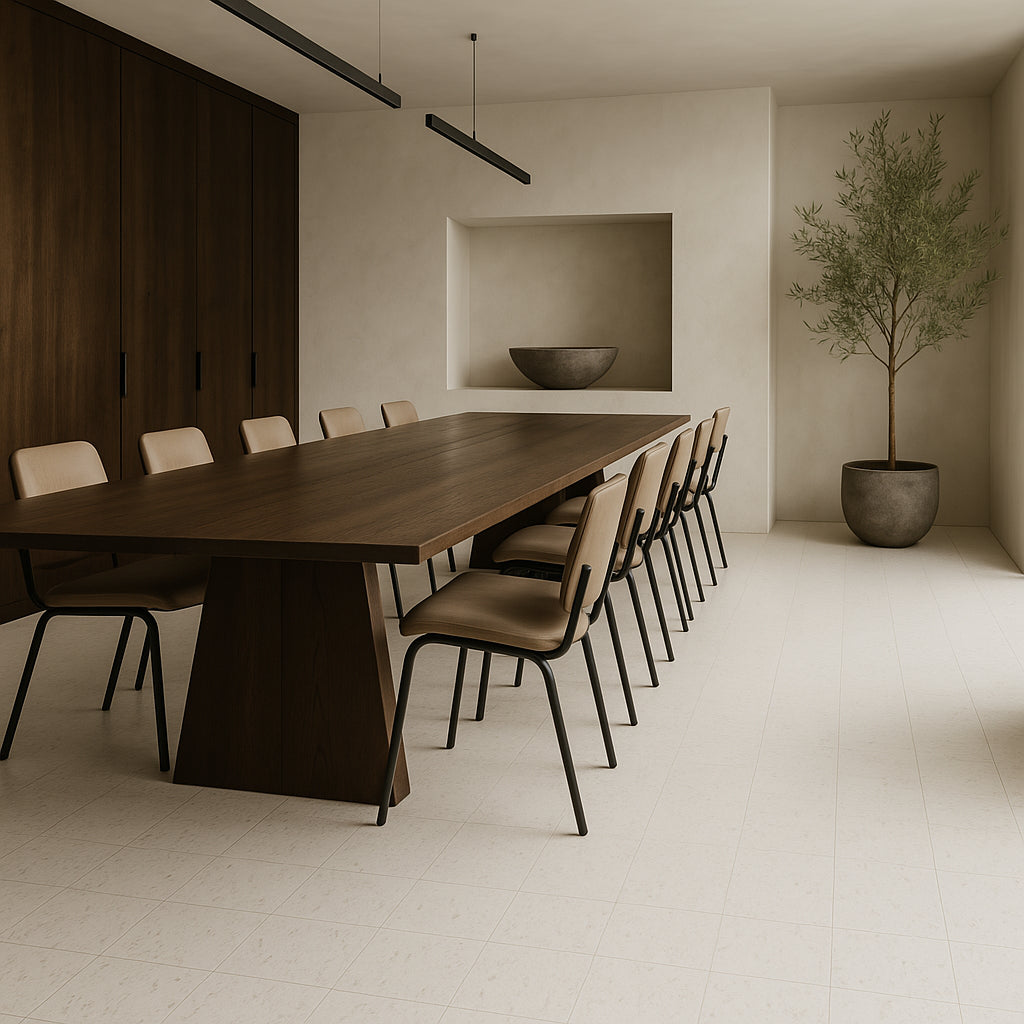 Armstrong Flooring Imperial Texture VCT Cool White 12-in x 12-in Commercial Vinyl Tile
