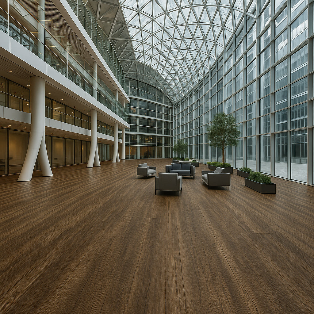 Armstrong Flooring Pro Mark Mudslide Brown Luxury Vinyl Plank Flooring - Waterproof, Glue Down, 35.95 Sq. Ft.