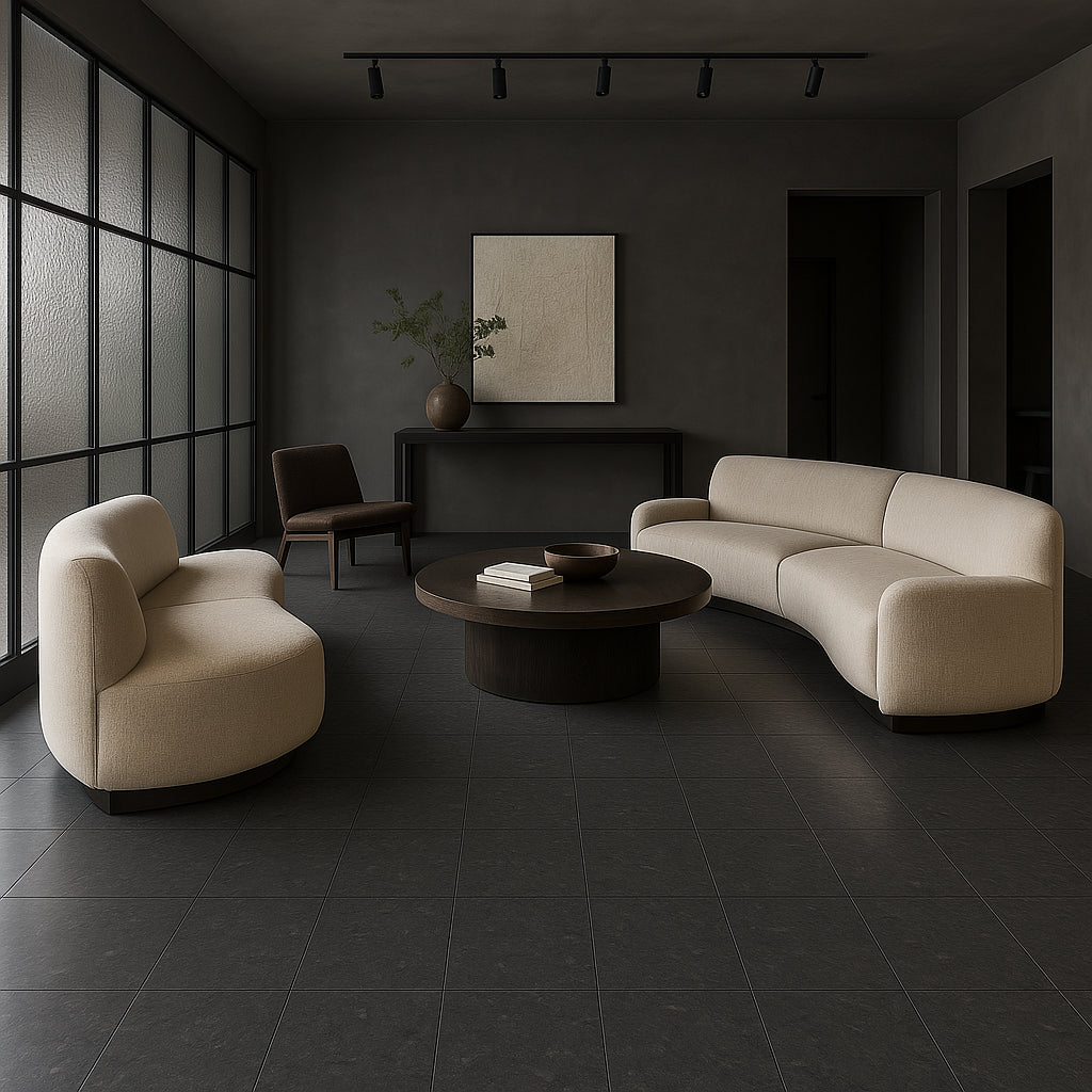 Armstrong Flooring Imperial Texture VCT Charcoal 12-in Commercial Vinyl Tile Flooring