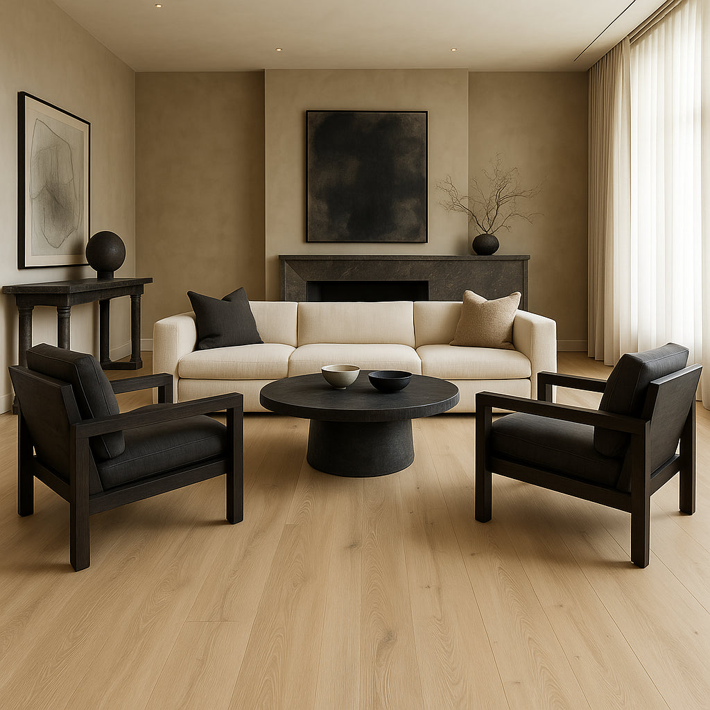VERT HAUS Sebastian Sand Oak Waterproof Hybrid Resilient Flooring - 27 sq. ft./Case