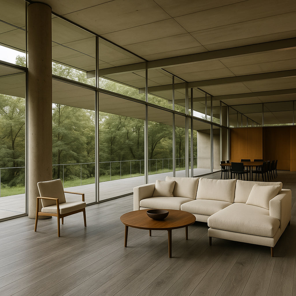 DOTFLOOR Antique Gray Waterproof Hybrid Resilient Flooring - 7.17 in. W x 48 in. L