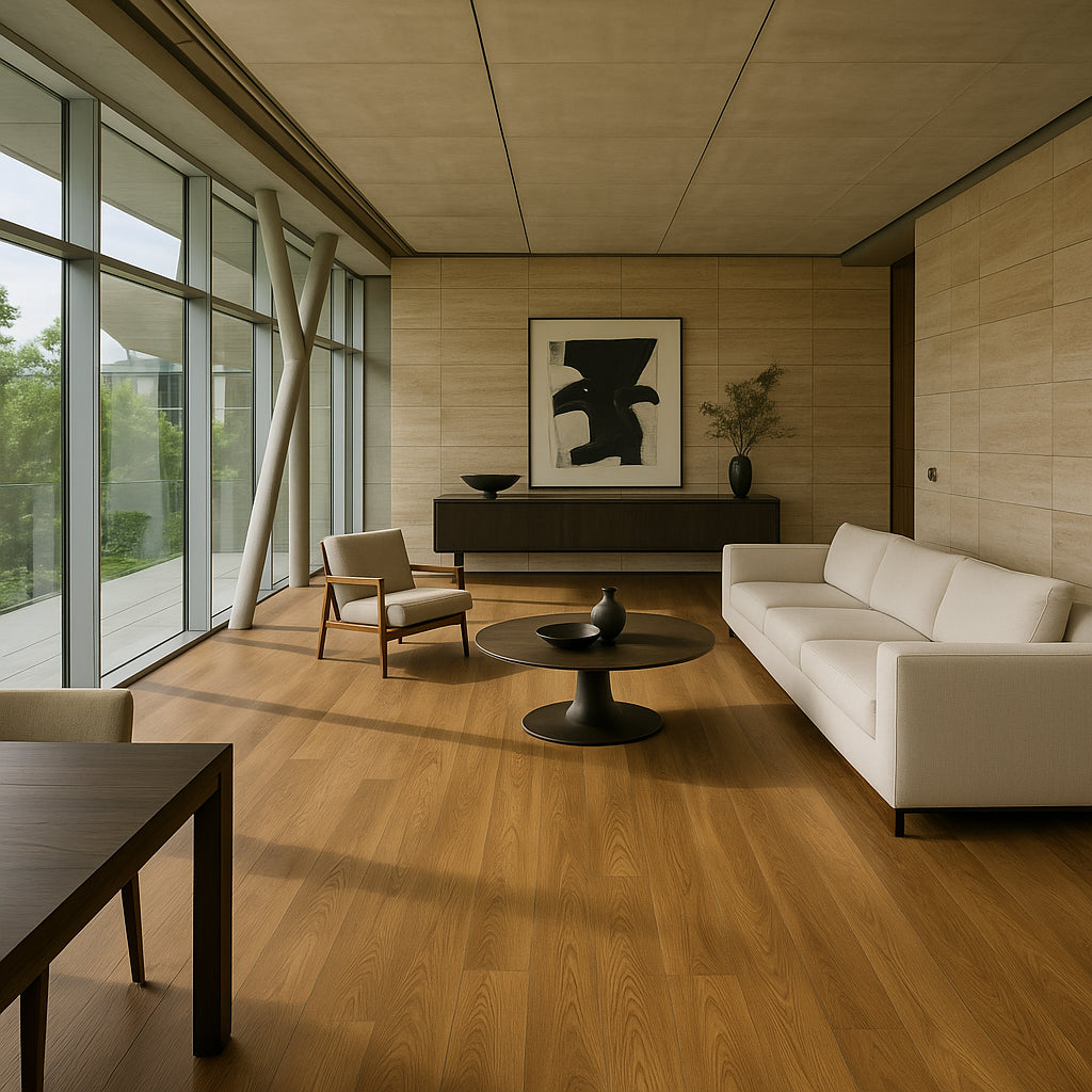 VERT HAUS Chapin Pecan Waterproof Hybrid Resilient Flooring - 27 sq. ft./Case