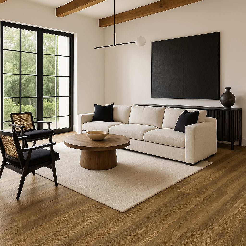 VERT HAUS Autumn Greige Oak Waterproof Hybrid Resilient Flooring - 27 sq. ft./Case
