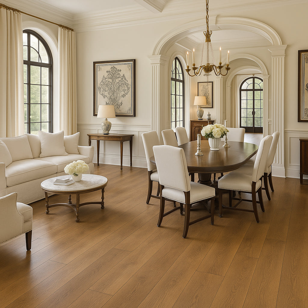 A&A Surfaces Alton Adell Waterproof Hybrid Rigid Core Flooring - 17.96 sq. ft./case