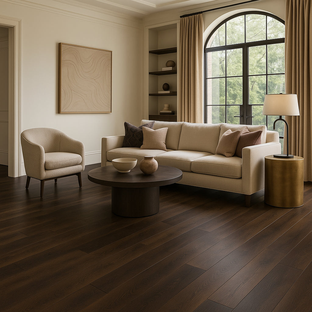 VERT HAUS Dark Roast Oak Waterproof Hybrid Resilient Flooring - 27 sq. ft./Case
