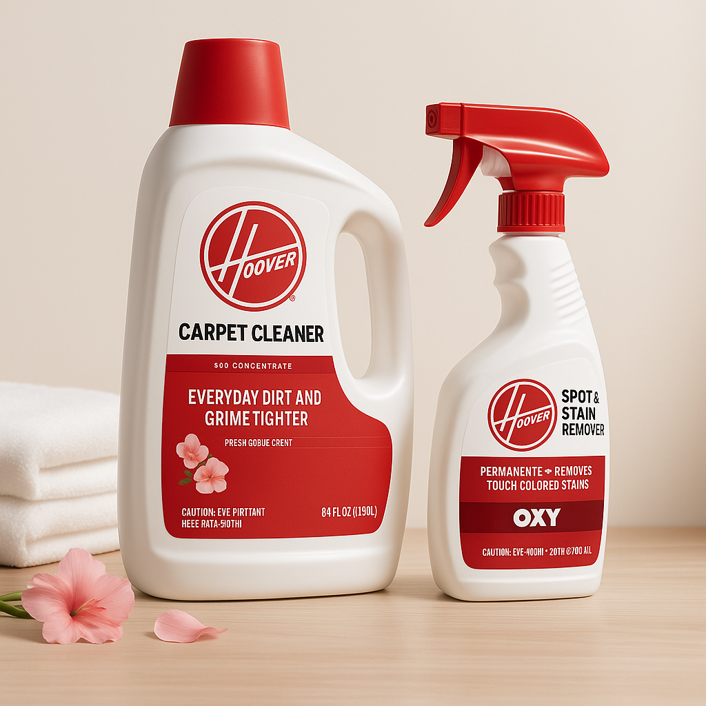 HOOVER 64oz Renewal Carpet Cleaner Solution & 22oz Oxy Stain Remover Spray