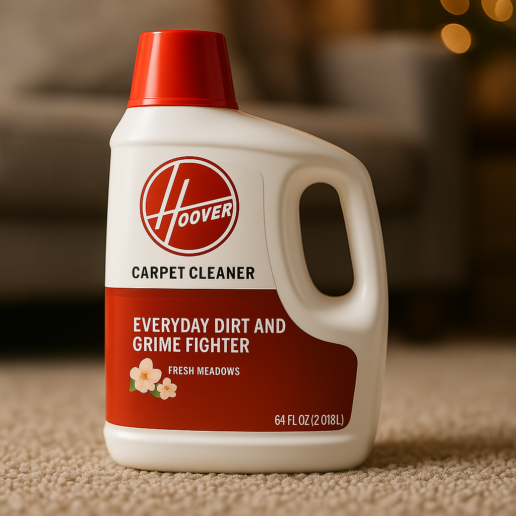 HOOVER 64 oz Renewal Carpet Cleaner Solution, Fresh Meadows Scent, 2X Concentrated