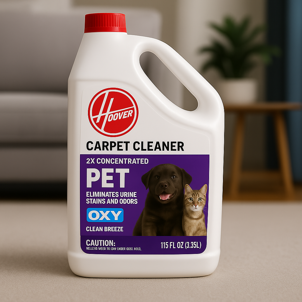 HOOVER Oxy Pet 116oz Carpet Cleaner Solution - Ocean Breeze Scent, Pet Stain & Odor Eliminator