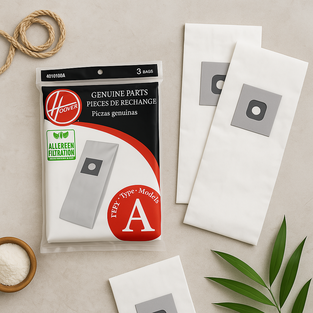 HOOVER Type-A Allergen Filtration Vacuum Bags - 3 Pack